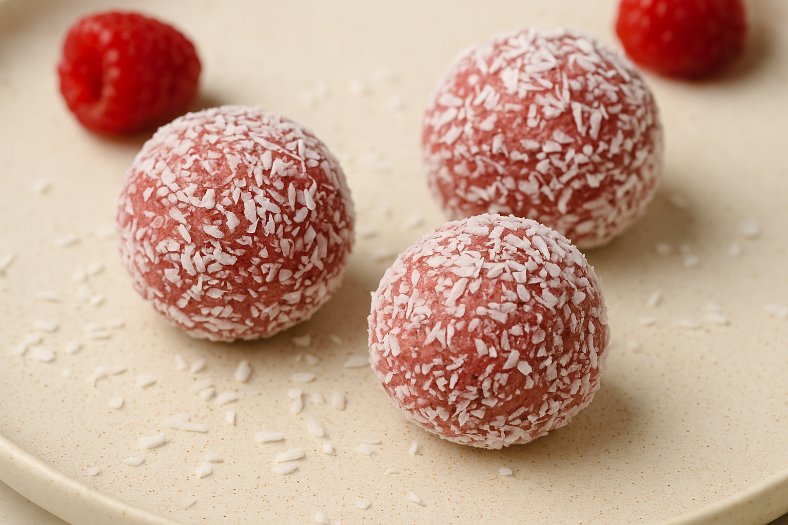 Idée collation : Energy balls coco-framboise