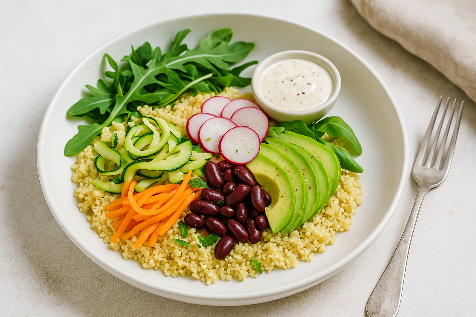 Idée repas : Salade de millet végétarienne