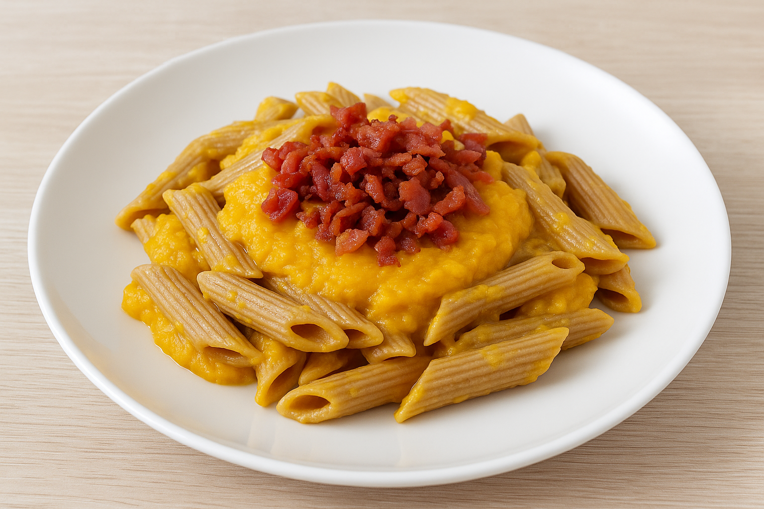 Idée repas : Pâtes butternut & bacon