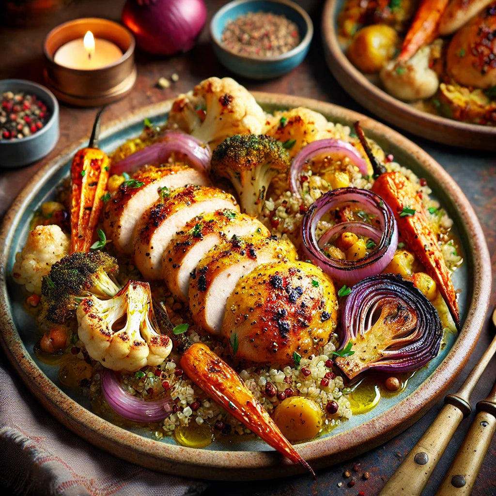 Poulet Rôti au Citron et Légumes d’Hiver : La Recette de Décembre