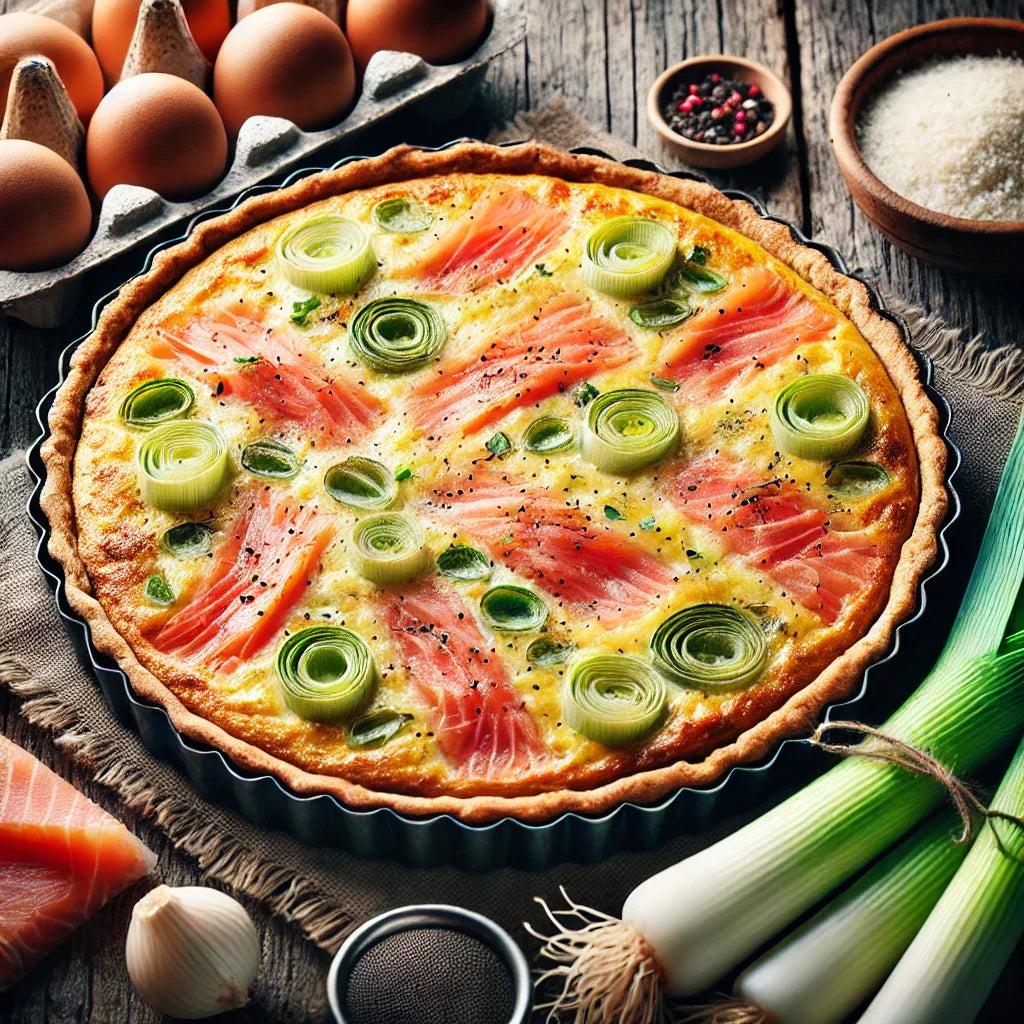 Quiche Saumon-Poireaux : Légèreté et Gourmandise au Rendez-vous